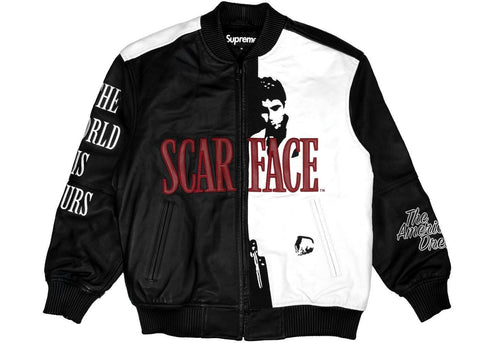 Supreme Scarface Embroidered Leather "FW17" - ALPHET