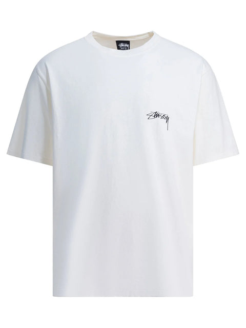 Stussy T Shirt White Snake