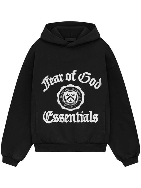 Fear of God ESSENTIALS Black Hoodie University