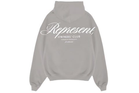 Represent Hoodie Logo Grey