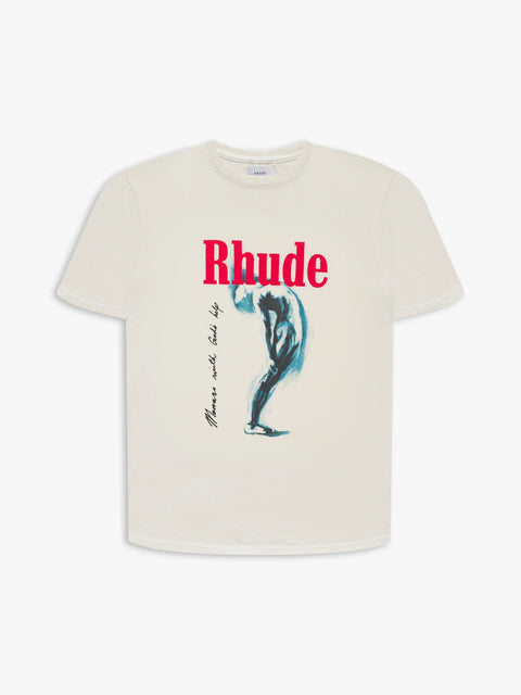 Rhude T-Shirt Vintage White