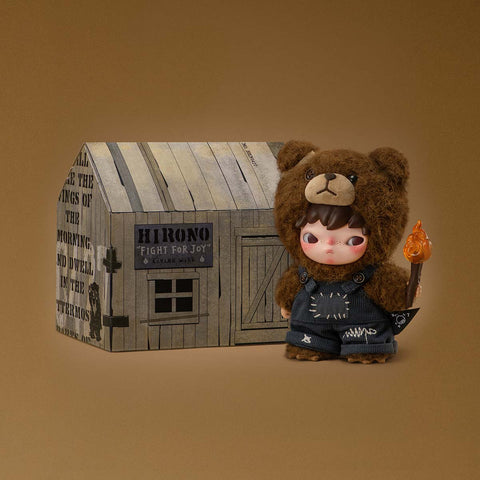 Pop mart Hirono Living Wild-Fight for Joy Plush Doll 16 cm