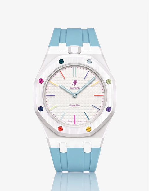 Swatch x Audemars Piguet AP Bioceramic Royal Pop Huit Blanc