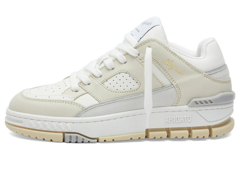 Axel Arigato White & Beige Area Lo Sneakers