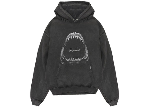 Represent Shark Jaws Vintage Grey Hoodie