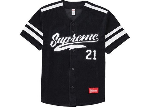 Supreme Velour Baseball Jersey "FW20" - ALPHET